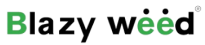 Blazy Weed weed delivery logo for Miami customers | Logotipo de Blazy Weed para entrega de cannabis en Miami